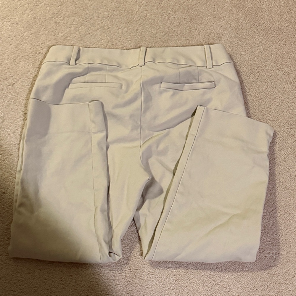 LOFT Cream Curvy Riviera Pants - Picture 6 of 9